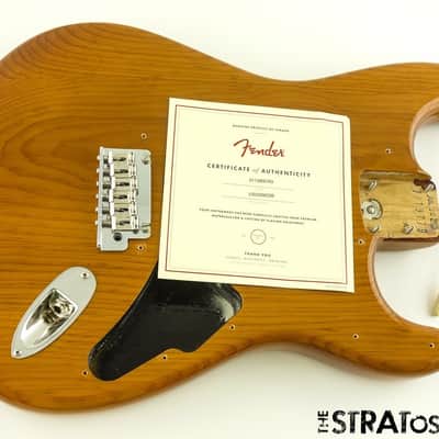 Fender American Professional II Stratocaster BODY w/ HARDWARE Strat Roasted Pine image 2