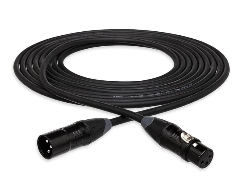 Hosa DMX-425, XLR 3-Pin Male to XLR 3-Pin Female Cable - 25 Ft image 1