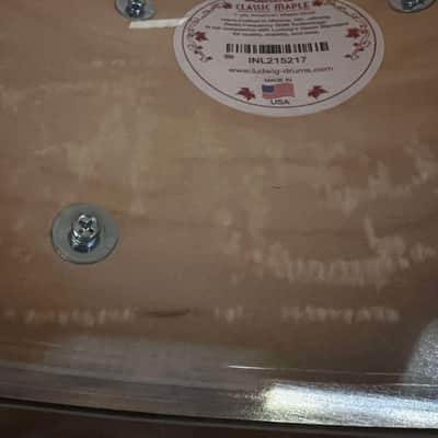 Ludwig 6.5" x 14" Classic Maple Custom Snare Drum - Silver Sparkle image 4