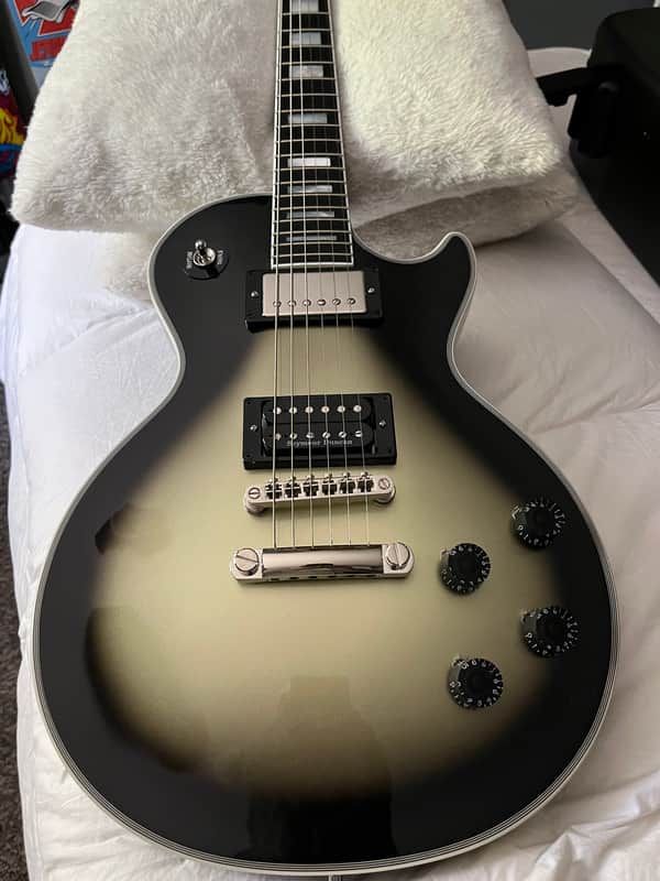 ADAM JONES CUSTOM SHOP 1979 Les Paul custom. Antique SILVER BURST with ZERO LAME IMAGES on the back of this beautiful guitar. image 1