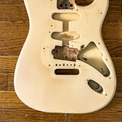 Blonde Fender Stratocaster body (late 70s/eary 80s)--with new bonus photo! image 1