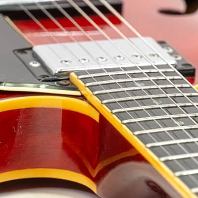 1980 Yamaha Super Axe SA1000 Semi-Hollow Electric Guitar with Case – Cherry image 9