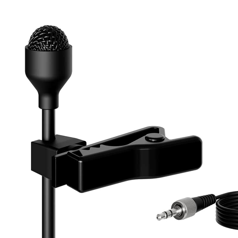 Pro Lavalier Lapel Microphone Mic-J 044 Compatible With Sennheiser Wireless Transmitter - Omnidirectional Condenser Mic image 1