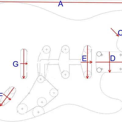 Unfinished Basswood HH Electric Guitar Body image 10