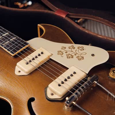 1954 Gibson ES-295 Gold Hollowbody - Original P-90s, Lifton Case, 6 lbs. 7 oz! image 5