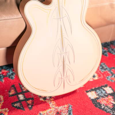 Gretsch - 2013 - G5191 Tim Armstrong in Man Salmon with Pinstriping by Hot Rod Walt image 5