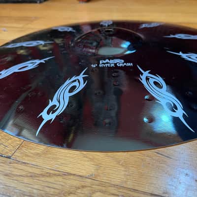 Paiste ALPHA II Colorsound Hyper Crash- 16”  Joey Jordison Slipknot Edition 2014 - Black Colorsound image 8