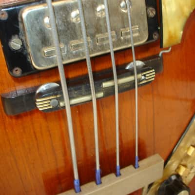 Vintage 1964 Hofner  500/1 Violin 4-String Electric Bass Guitar, Natural w/ Case image 7