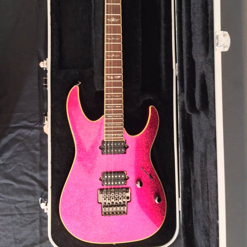 Ibanez J Custom SHOP - RG ARC 1997 - Pink champagne powder glitter. RARE FIND!