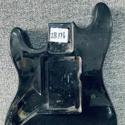 Black Left Handed Guitar Strat Style Basswood Body image 5