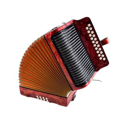 Excellent, German Made, Vintage, Top Quality, Diatonic Button Accordion Hohner Corso 8 Bass - 3 voice in G/C (Sol-Do) 21x8 buttons image 13