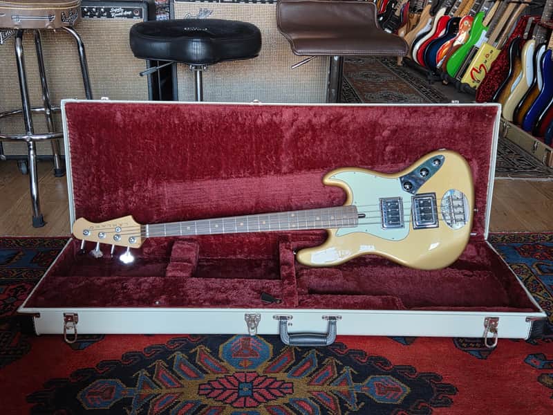 Lakland Joe Osborn # 01 Signature Bass Shoreline Gold w/ OHSC & Frank Hammond Pickups - Jeff Beck Carved His Name On Back!!! image 1