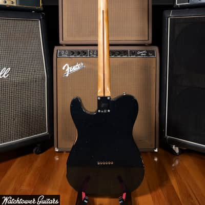 2020 Fender MIM Brad Paisley Esquire Road Worn Black Sparkle image 4