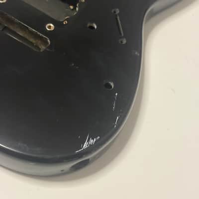 Ibanez Vintage 90s black super stratocaster body 2 point trem image 3