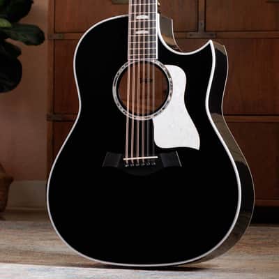Taylor Somos 657ce 12-String Acoustic Electric Doce Doble - Black image 5