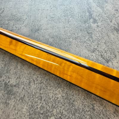 BMC Guitar Neck Strat® Stratocaster® 21 Fret Amber Flame Maple With Rosewood Fingerboard Rounded Fret Ends 9.5 Radius  SFMRA21 #2 image 7