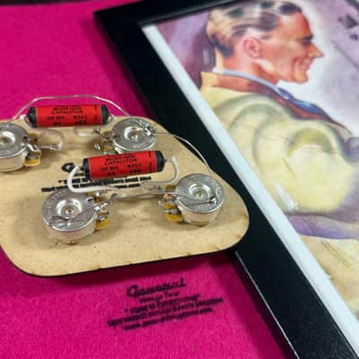 General Vintage Tone Left hand  Prewired Harness electronics for Les Paul ®️ 1956 - 1959 CTS Dimple Burst tapers pots image 1