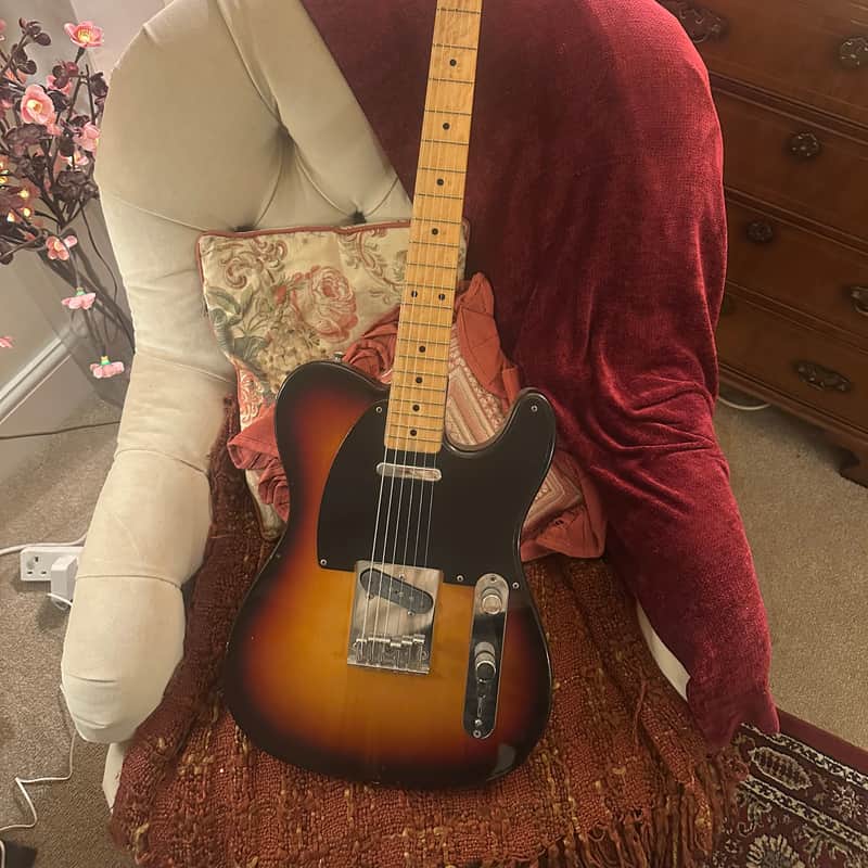 1992 Squier Squier Telecaster Silver Series Tobacco Sunburst