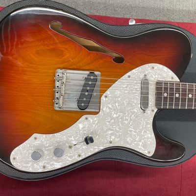 Fernandes TE-3 Thinline T-style Made in Japan 1994 - 3 Tone Sunburst w/ case image 2