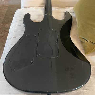 Gibson U-2 (Mach II) 1989 - Ebony w/ Custom Scalloped Ebony fretboard & original Case image 14