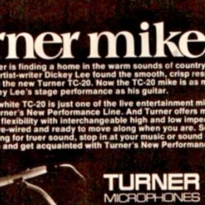 Super Rare Turner TC-12 & TC-20 Vocal Microphones Made in USA image 4