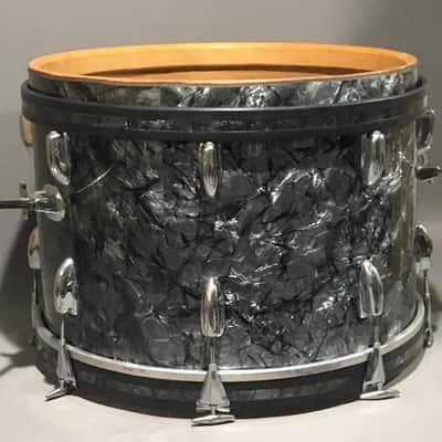 Vintage 1962 Slingerland Chicago Niles USA American Bass Drum 14x20 Black Diamond Pearl Limited Edition Gene Krupa image 20