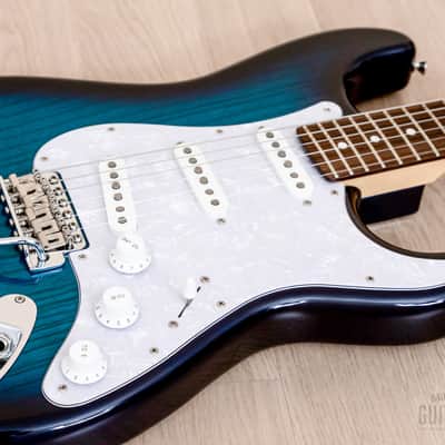 2014 Tokai Goldstar Sound AST-118 S-Style Electric Guitar Ash Body Blue Burst, Japan image 6