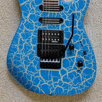 Jackson X Series Soloist SL3X DX Crackle Electric Guitar, Frost Byte Crackle image 2