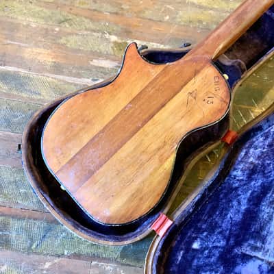 Magnatone Mark III electric guitar c 1950’s Mahogany original vintage USA bigsby lifton stone cali girl case image 12