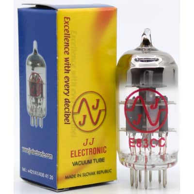 E83CC Frame Grid, JJ Electronic Vacuum Tube, Pin Type: Regular image 3