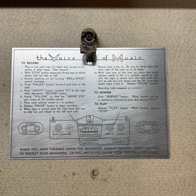 The Voice of Music Reel to Reel Stereo Tube Tape Machine Vintage Vacuum Amp Guitar Conversion Parts image 16