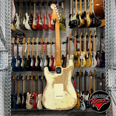 Fender   Custom Shop Stratocaster Ltd 62 Super Heavy Relic Aged Olympic White 2020 image 7