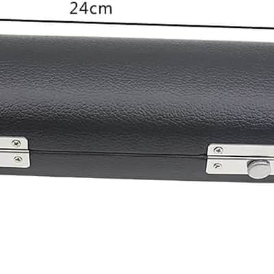 Key of C Piccolo with PU Leather Box, Nickel-plated Piccolo Flute Instrument with Hard Protective Case Cleaning Rod Cloth Screwdriver for Beginners Students (Black) image 2