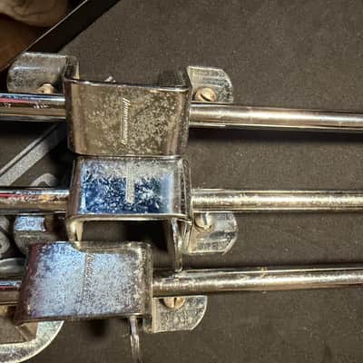 Ludwig Vintage “Clipper” floor tom legs + brackets  1973 - Chrome image 3