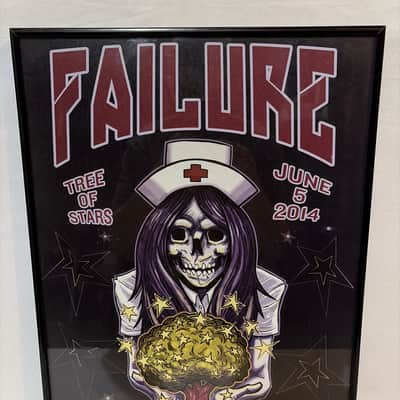 Failure Tree Of Stars 2014 Framed Tour Poster The Fillmore Silver Spring 13”x19” image 2