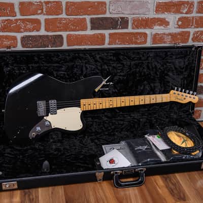 Fender Custom Shop Limited Edition La Cabronita Gato Gordo Jazzmaster Relic Aged Black 2014 w/OHSC image 2