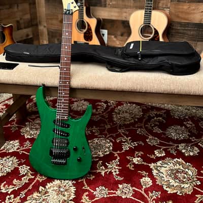 Robin Medley Standard IV 1991 w/ Gig Bag - Rio Grande Pickups, Ash Body, Floyd Rose, Green, Made in USA, Medley Standard Four image 23