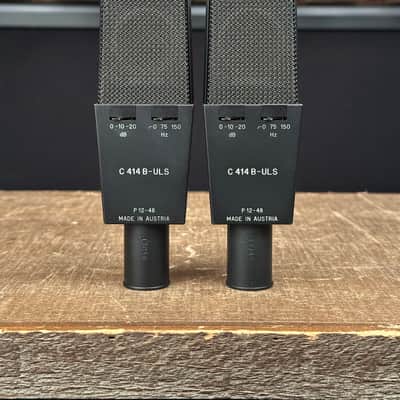Vintage AKG C414 B ULS Large Condenser Microphones Stereo Pair image 5