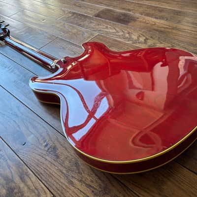 1980s Yamaha SA-1000 Super Axe Semi Hollow ES Electric Guitar Cherry MIJ Japan image 12