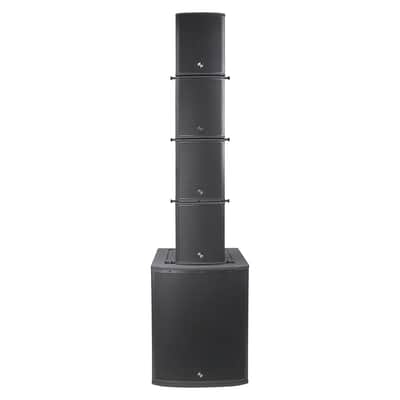 ZETHUS-M115SM3X4 | ZETHUS Series Line Array System with One 15" Subwoofer, Four Compact 6 x 3" Full-Range PA Speakers, Black image 2