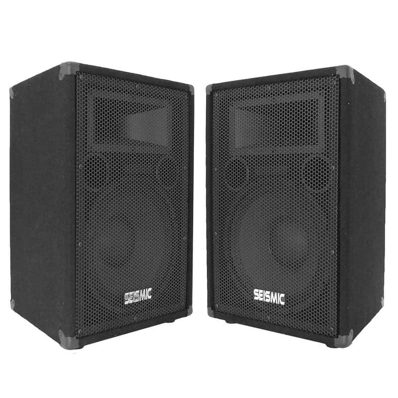 Seismic Audio FL-12P Passive 1x12" 300w Speakers (Pair) image 1