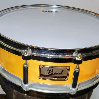 1990s Pearl Free Floating Floater Snare Drum All Maple SKB Case 14 x 5 image 1