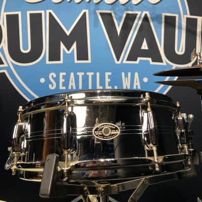 Slingerland - 5x14" Sound King, 8-Lug Snare Drum, with Trick Strainer 1974–1976 - Chrome Over Brass Shell. image 1