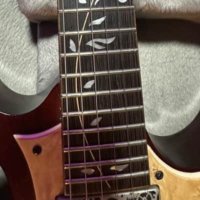 Ibanez JEM77WDP-CNL Steve Vai Signature Woody with Panga Panga Fretboard 2018 - Charcoal Brown Low Gloss image 9