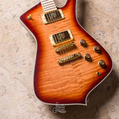 Ibanez Iceman IC420MFM - Caramel Burst #4L251000264 image 23