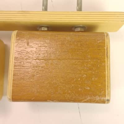 Vaughncraft 5x African Mahogany Temple Blocks +Percussion Plus Stand Birch Wood image 20