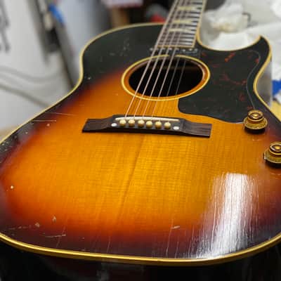 Gibson CF-100E 1959 - Sunburst RARE MODEL image 3