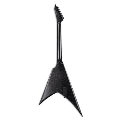 ESP KH-V Kirk Hammett Signature Series 6-String Electric Guitar with Macassar Ebony Fingerboard, Includes Deluxe Hardshell Case (Right-Handed, Black Sparkle) image 2