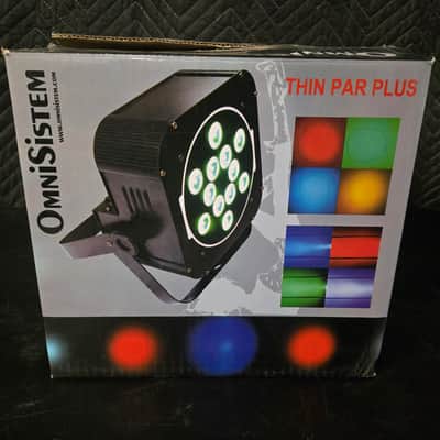OmniSistem Thin Par Plus RGBA LED Par Light – 12x10W DMX Stage / Uplight image 1