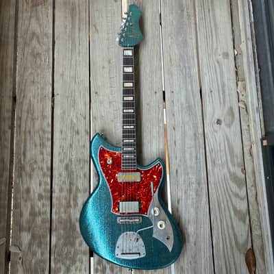 YouTube Vid in Description!! JD Simo’s Novo Serus J Merman Sparkle Modified original soft case electric guitar image 22